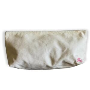 Burberry Large Zipper Top Travel Cosmetic Pouch